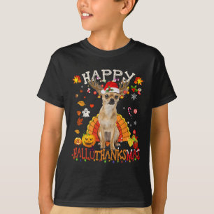 Chihuahua Hund Halloween jul Hund Lycklig Hallot T Shirt
