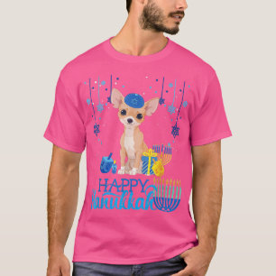 Chihuahua hund Hanukkah Chanukah Menorah Jul T Shirt