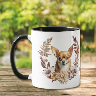 Chihuahua Hund Höstårsinandning Mugg