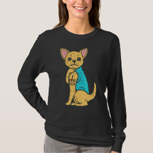 Chihuahua Hund I Kärlek Mamma Tattoo Cinco De Mayo T Shirt
