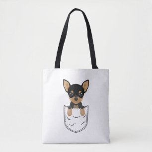 Chihuahua Hund i Pocket Tygkasse