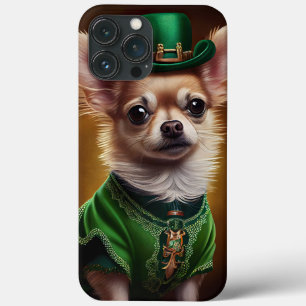 Chihuahua Hund i St. Patrick Dress