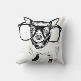 Chihuahua Hund Illustration Ritning Kudde
