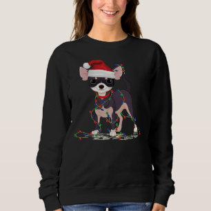 Chihuahua Hund jul Light Decor Julafton Pajamas T Shirt