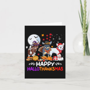 Chihuahua Hund jul Lycklig Hallothankmas Tack Kort