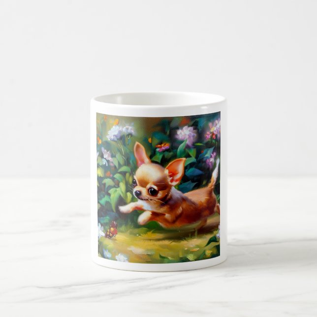 Chihuahua Hund Kaffemugg (Center)
