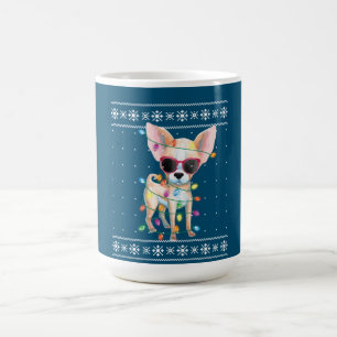 Chihuahua Hund Mamma Kvinnor Jul Vuxen Sötare Kaffemugg