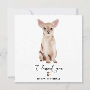 Chihuahua Hund Mamma Valp Husdjur Födelsedag Kort