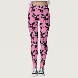 CHIHUAHUA HUND MEXICAN TECKNAD STIL Leggings