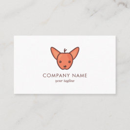 Chihuahua Hund och Apple Visitkort