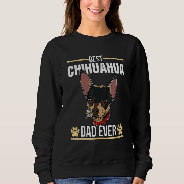 Chihuahua Hund Ord Mamma Pappa Walk Breeder 3 T Shirt (Framsida)