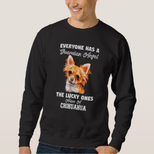 Chihuahua Hund Pet Owner Alla har en beskyddare. Lång Ärmad Tröja