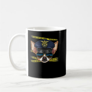 Chihuahua Hund Police Chihuahua K9 Hund älskare 18 Kaffemugg