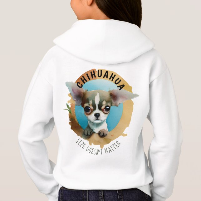 Chihuahua-hund pullovejodie t shirt (Baksida)