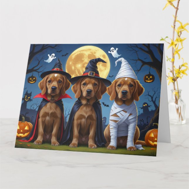 Chihuahua Hund Pumpkin Halloween Funny Kort (Gul blomma)