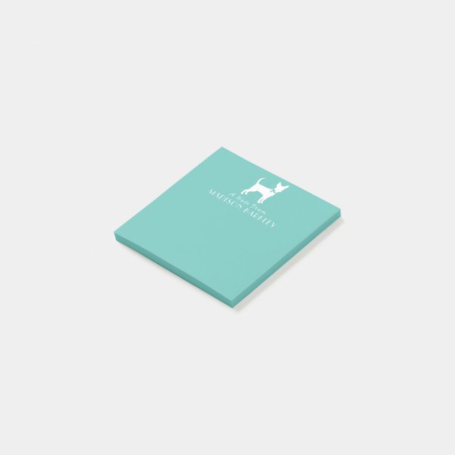 Chihuahua Hund Puppy Post-it Notes (Vinklad)