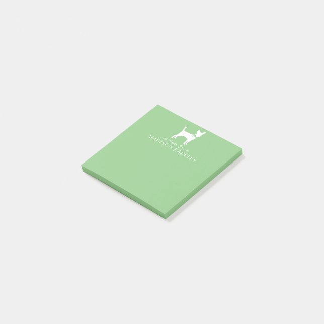 Chihuahua Hund Puppy Post-it Notes (Vinklad)