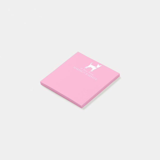 Chihuahua Hund Puppy Post-it Notes Block (Vinklad)