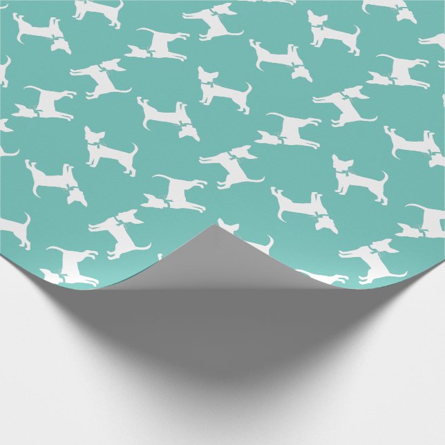 Chihuahua Hund Puppy Wrapping Papper Presentpapper (Hörn)