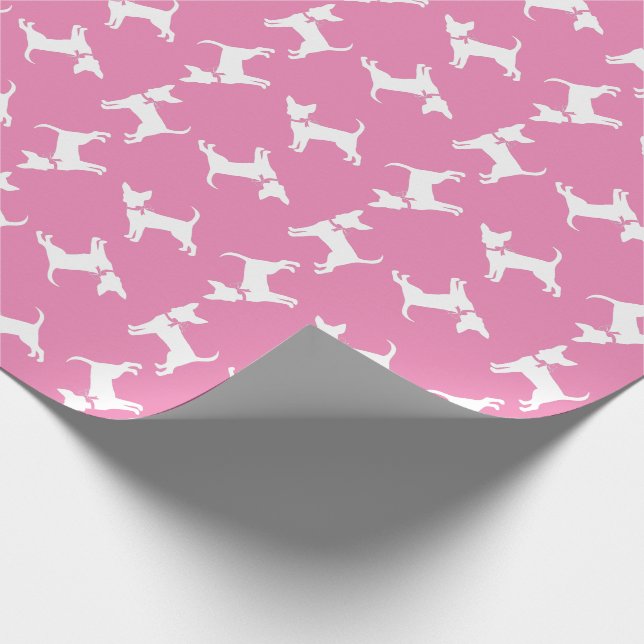 Chihuahua Hund Puppy Wrapping Papper Presentpapper (Hörn)