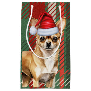 Chihuahua Hund Red Grönt Plade jul
