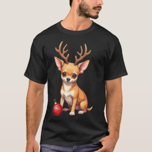 Chihuahua Hund Ren Xmas Hund Älskare Rolig Familj T Shirt