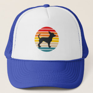 Chihuahua Hund Retro Sunset Keps