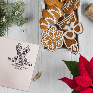 Chihuahua Hund Returadress Stämpel