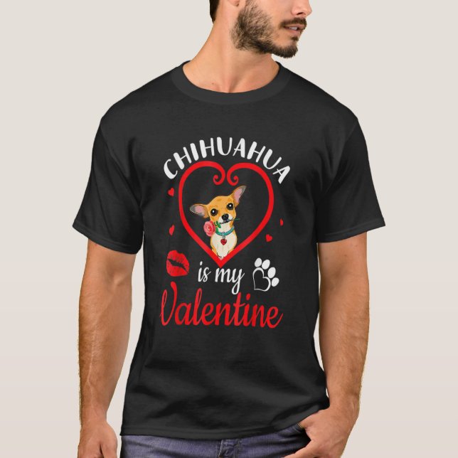 Chihuahua Hund & Ro Inside Heart Chihuahua är min T Shirt (Framsida)