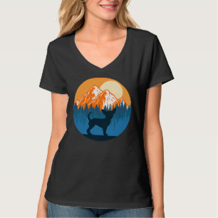 Chihuahua Hund Silhouette Sunset Mountain Forest C T Shirt