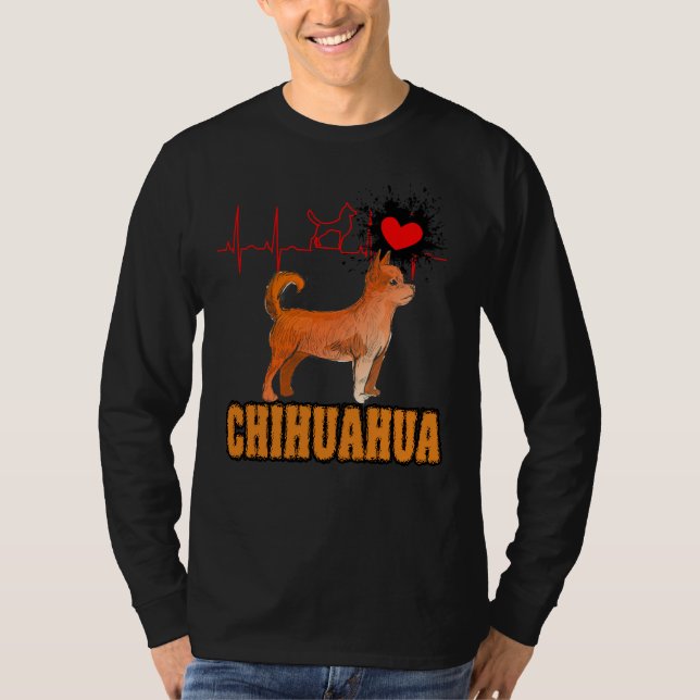 Chihuahua Hund T Shirt (Framsida)