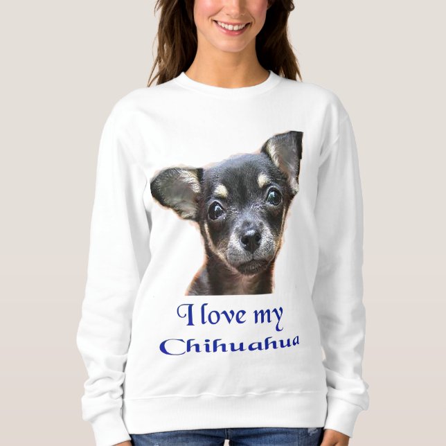 Chihuahua Hund t-shirts (Framsida)