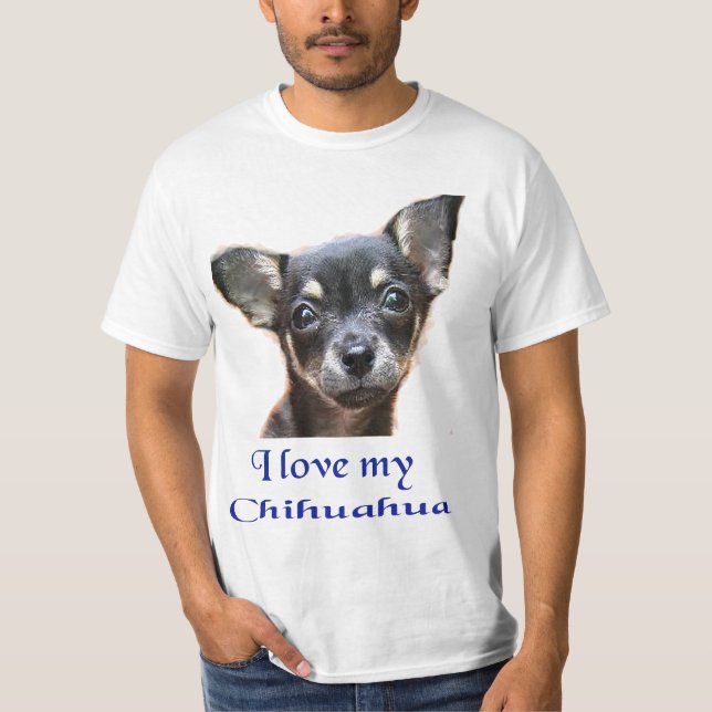 Chihuahua Hund t-shirts (Framsida)