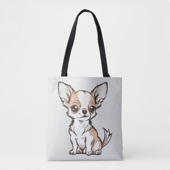 Chihuahua Hund  Tygkasse (Framsida)
