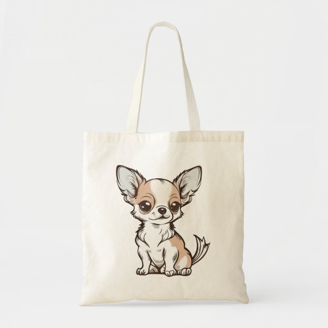 Chihuahua Hund  Tygkasse (Framsidan)
