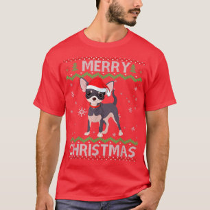 Chihuahua Hund Ugly jul Sweater Funny Julafton T Shirt