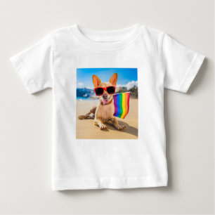 Chihuahua-Hund vid Beach T Shirt