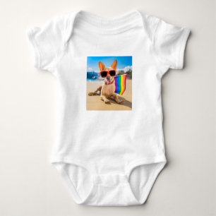 Chihuahua-Hund vid Beach T Shirt