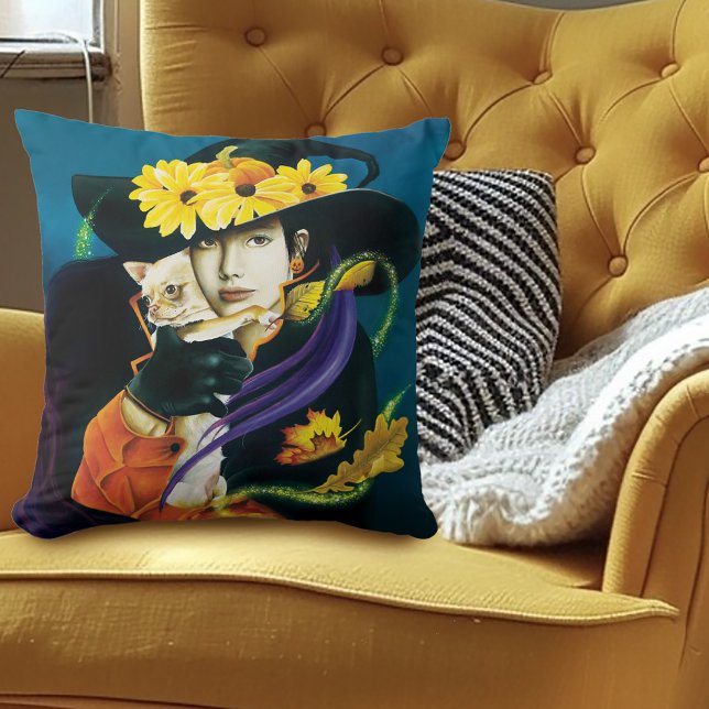 Chihuahua Hund Witch Kudde (Skapare uppladdad)