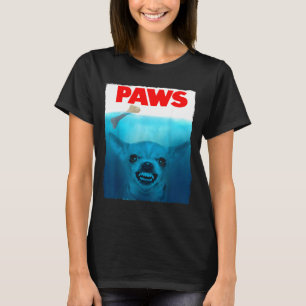 Chihuahua hundfötter söt filmplanscher husdjur rol t shirt