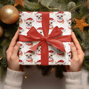 Chihuahua-Hundraserna Jul Vattenfärgning Presentpapper