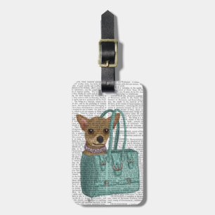 Chihuahua i bag bagagebricka