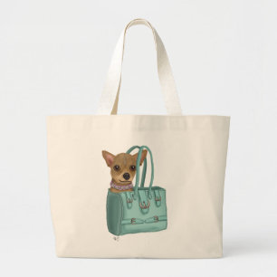 Chihuahua i bag jumbo tygkasse