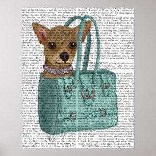 Chihuahua i bag poster