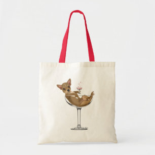 Chihuahua i Cocktail Glass Tygkasse