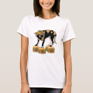 Chihuahua i en balancing på hamburgers Dank Member T Shirt