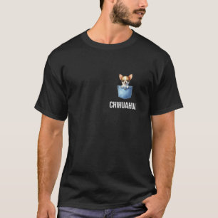 Chihuahua i fickans rolig hund ägare Långärmad T Shirt