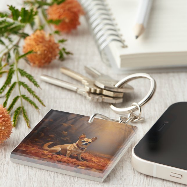 Chihuahua i Höst löv Fall Inspire (Högra Framsidan)