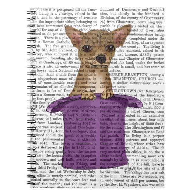 Chihuahua i Top hat Anteckningsbok (Framsidan)