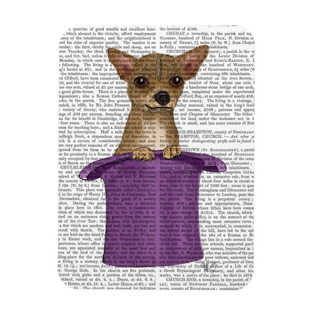 Chihuahua i Top hat Magnet (Vertikal)